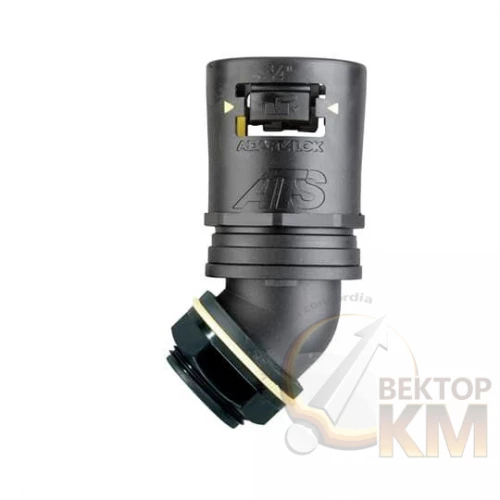 ABB  | Фитинг Adaptalok ATS AT M25 d28мм AT28/M25/45/GRY 45град. нейлон/никелир. латунь/эластомер сер./желт. (уп.10шт)  7TCA296170R0393