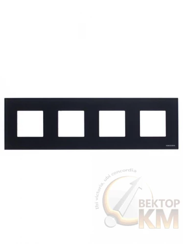ABB  | Рамка 4-м 8мод.Zenit антрацит  2CLA227400N1801
