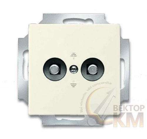 ABB  | Розетка Solo/future 2мод. для выравнивания потенциалов сл. кость  2CKA002495A0085