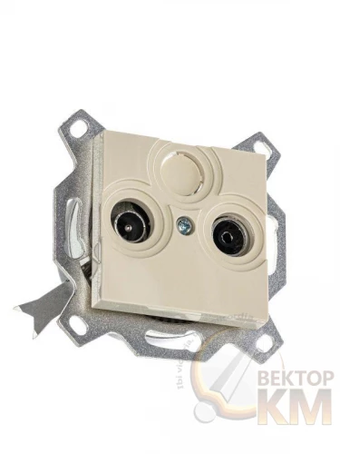 ABB  | Розетка TV-R Levit проходная 7дБ сл. кость  2CHH083607A6017