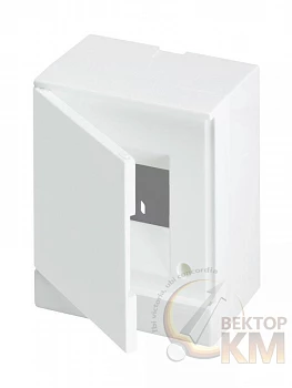 Бокс настенный Basic E 4М бел. непрозр. дверь (с клемм) ABB 1SZR004002A2101