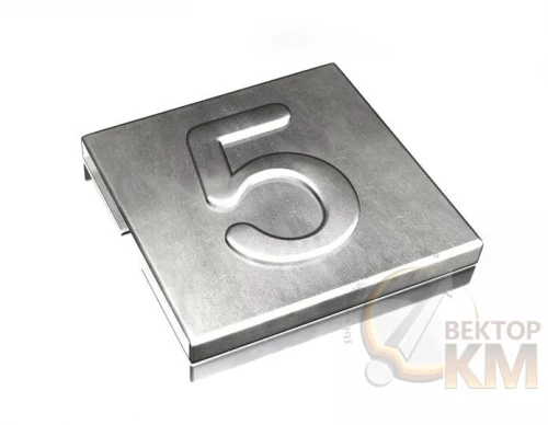 ABB  | Маркировка для каб. стяжки нерж. сталь "5" (уп.100шт)  7TCG009470R0069