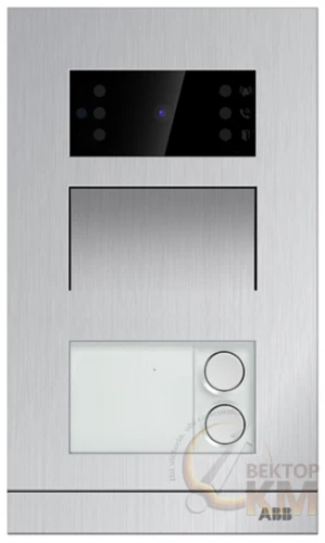 ABB  | Станция вызова моноблок мини с двумя клавишами в комплекте с монтажной коробкой  2TMA070010A0017