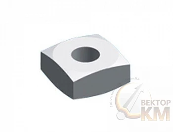 Гайка M6 25х25х8 квадр. (уп.10шт) ABB ZX231P10