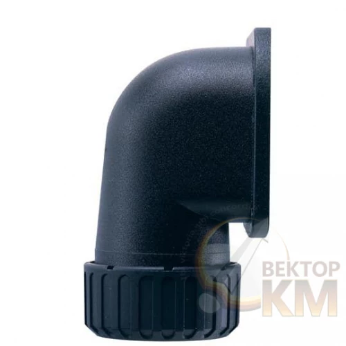 ABB  | Фитинг AS 90град. с фланцем пласт. d34 черн. (уп.10шт)  7TCA296000R1711