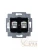 ABB  | Розетка информационная Levit двойная 2хRJ45 кат. 5e сталь  2CHH295118A6069