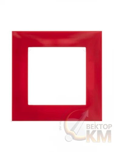 ABB  | Рамка Levit 1п красн./дым. черн.  2CHH015010A6065