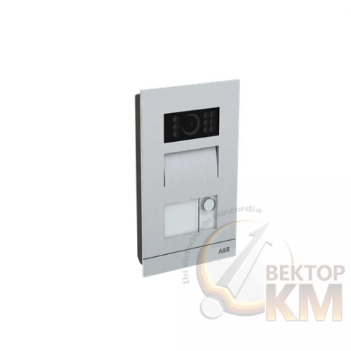 ABB  | Станция вызова моноблок минис одной клавишей в комплекте с монтажной коробкой  2TMA070010A0016