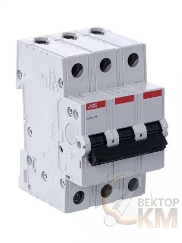 ABB  | Выключатель автоматический модульный 3п C 6А 4.5кА Basic M BMS413C06  2CDS643041R0064