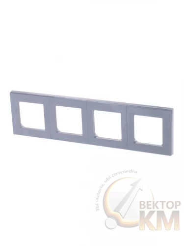 ABB  | Рамка Levit 4п сер./бел.  2CHH015040A6016