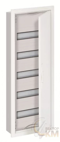 2CPX030104R9999 ABB | Щит распределительный в нишу U51 до 160А 1ряд 5 реек (корпус, сальники, шины "земля" и  
