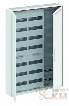 Шкаф 168М навесной с медиапанелями IP30 1100х800х160 с расстоянием между DIN-рейками 125мм и самозажимными клеммами N/PE и дверью с вент. отверстиями CA37VML ABB 2CPX052218R9999