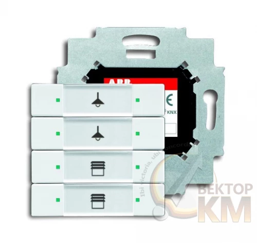 ABB  | Сенсор 4-кл. 6127/01-84-500 с коплером в комплекте альп. бел.  2CKA006117A0200