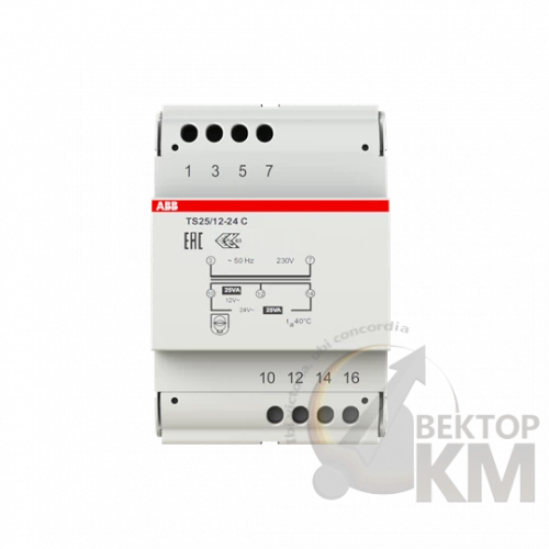 2CSM251043R0811 ABB | Трансформатор разделительный безопасности TS25/12-24C  