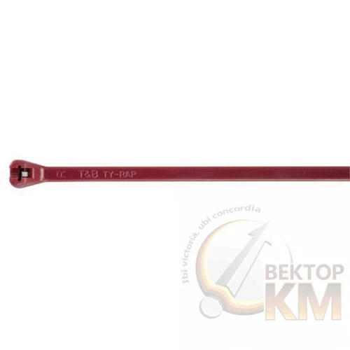 ABB  | Стяжка кабельная TYV523M темно-бардовый (уп.100шт)  7TAG009610R0001
