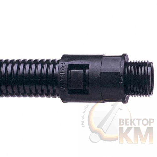 ABB  | Фитинг AL прямой пласт. d42 M50 черн. (уп.2шт)  7TCA296000R1106