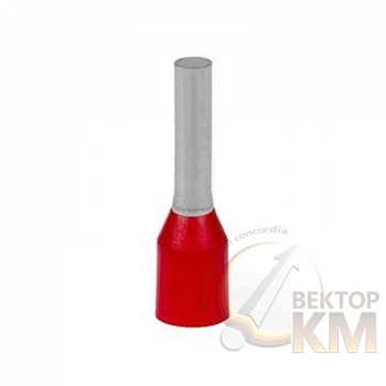Наконечник кабельный FER1508P-SG медь лужен./полипропилен втулка красн. 1.5кв.мм 8мм (уп.500шт) ABB 7TCA301140R0419