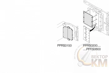 Покрытие резиновое на бок. перег. H=250мм ABB 1STQ008584A0000
