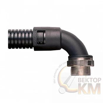 Фитинг Adaptalok AL CS90 050 d21мм AL21/050/CS90/BL 90град. поворотн. нейлон/никелир. латунь черн. (уп.10шт) ABB 7TCA296000R0553