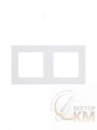 ABB  | Рамка Levit 2п бел./дым. черн.  2CHH015020A6062