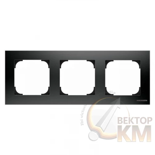 ABB  | Рамка 3-м Sky черн. бархат  2CLA857300A1501