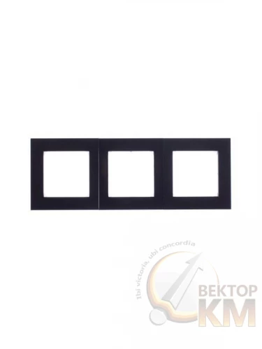 ABB  | Рамка Levit 3п антрацит/дым. черн.  2CHH015030A6063