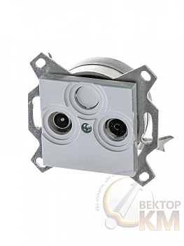 Розетка TV-R Levit оконечная сер. ABB 2CHH083503A6016