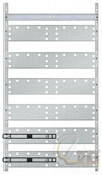Медиапанель 2ряда/5реек 2MM2 ABB 2CPX037492R9999