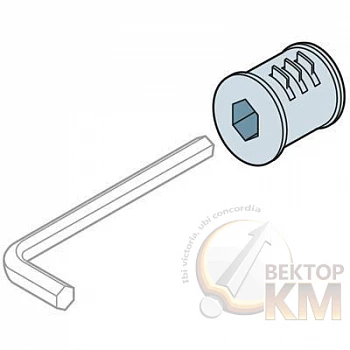 Цилиндр под шестигранный ключ (без ключа) ABB 1STQ008121A0000