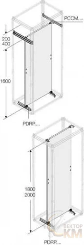 ABB  | Плата монтажная H=1800мм W=400мм  1STQ001899B0000