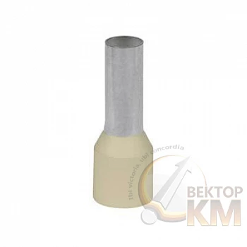 Наконечник кабельный FER10012P-WG медь лужен./полипропилен втулка светло/желт. 10кв.мм 12мм (уп.100шт) ABB 7TCA301140R0456