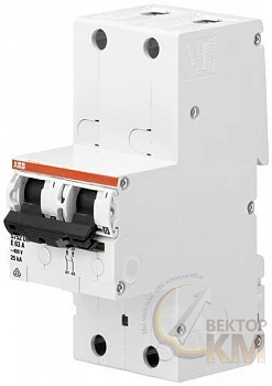 Выключатель автоматический 2п S752DR-E25 селект. ABB 2CDH782010R0252