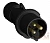 Вилка кабельная Easy&Safe 216EP9B 16А 2P+E IP44 9ч черн. ABB 2CMA103598R1000