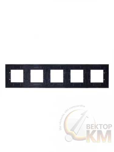 ABB  | Рамка 5-м 10мод. Zenit серебристый  2CLA227500N1301
