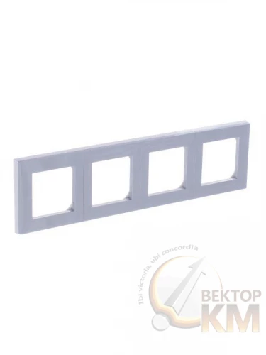 ABB  | Рамка Levit 4п сер./бел.  2CHH015040A6016
