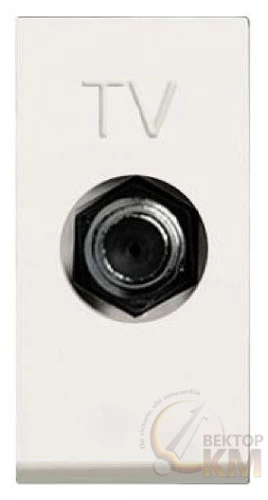 ABB  | Розетка TV 1мод. Zenit бел.  2CLA215000N1101