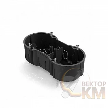 Коробка установочная 2-м. 141х70х45мм для скрытого монтажа в кирпичных стенах (с саморезами) CHINT 8810006