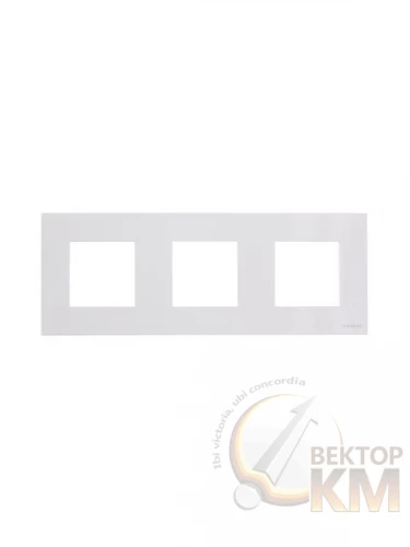 ABB  | Рамка 3-м 6мод. Zenit бел.  2CLA227300N1101