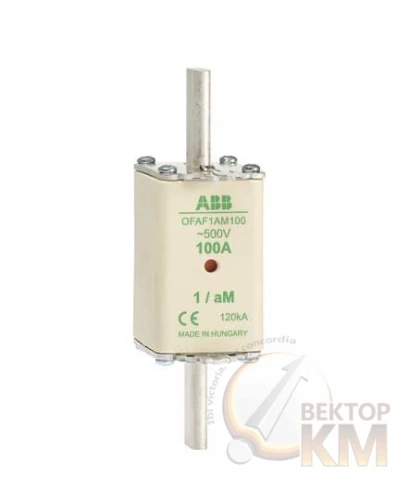 ABB  | Предохранитель OFAF1aM25 25А тип аМ размер 1 до 500В  1SCA022697R6500