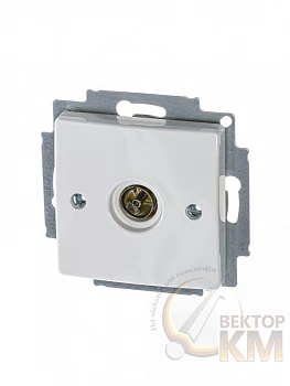 Механизм розетки TV 1-м Basic альп. бел. ABB 2CKA001724A4276