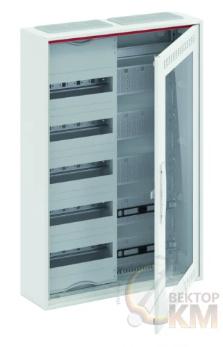 ABB  | Шкаф 60М навесной с медиапанелями IP30 800х550х160 с расстоянием между DIN-рейками 125мм и самозажимными клеммами N/PE и Wi-Fi дверью с вент. отверстиями CA25VMW  2CPX052221R9999