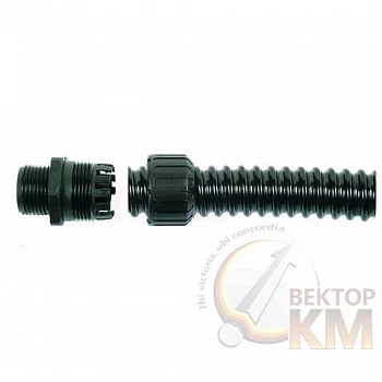 Фитинг XF прямой пласт. d40 M40 черн. (уп.2шт) ABB 7TCA296060R0144