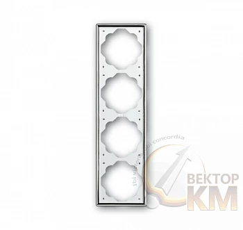Рамка 4-м Impuls хром ABB 2CKA001754A4136