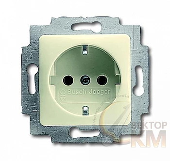 Розетка 1-м 1мод. 16А IP20 250В Schuko сл. кость ABB 2CKA002011A2720