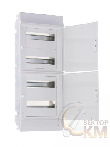 ABB  | Бокс СП Mistral41 48М непрозр. дверь (c клемм)  1SLM004101A1108