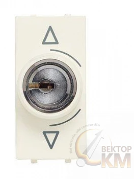Механизм переключателя с ключом на 3 полож. 1мод. Zenit антрацит ABB 2CLA215310N1801