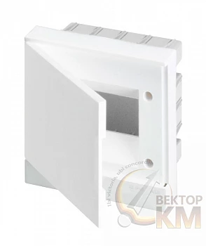 Бокс в нишу Basic E 6М бел. непрозр. дверь (с клемм) ABB 1SZR004002A1102