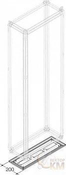 Панель нижняя для фланцев EV 1000х200 PTBT1026 ABB 1STQ002297B0000