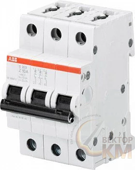Выключатель автоматический модульный 3п Z 3А 10кА S203M Z3 ABB 2CDS273001R0318
