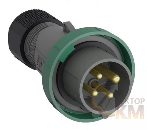 ABB  | Вилка кабельная Easy&Safe 332EP10W 32А 3P+E IP67 10ч  2CMA101106R1000